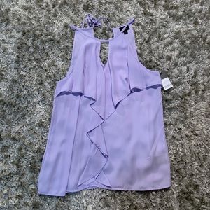 Purple/Lavendar Tank Top Ruffle Blouse